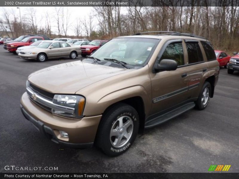 Sandalwood Metallic / Dark Pewter 2002 Chevrolet TrailBlazer LS 4x4