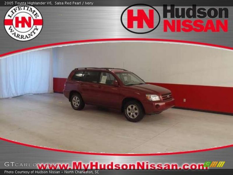 Salsa Red Pearl / Ivory 2005 Toyota Highlander V6