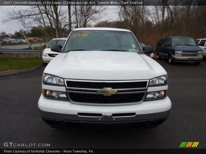 Summit White / Dark Charcoal 2007 Chevrolet Silverado 1500 Classic LS Extended Cab 4x4