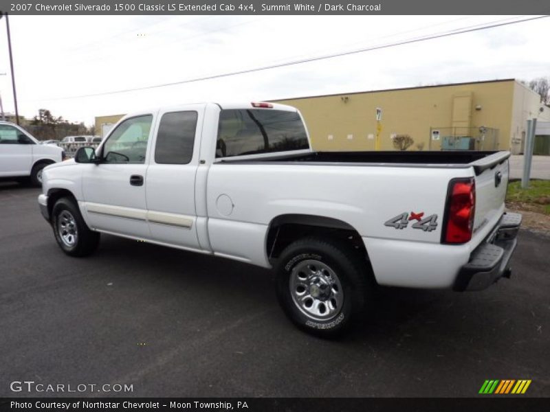 Summit White / Dark Charcoal 2007 Chevrolet Silverado 1500 Classic LS Extended Cab 4x4