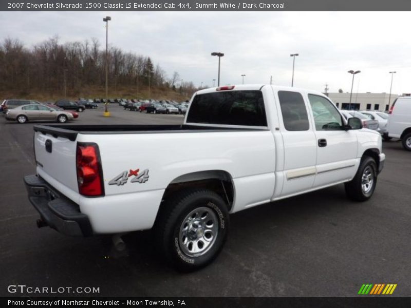 Summit White / Dark Charcoal 2007 Chevrolet Silverado 1500 Classic LS Extended Cab 4x4