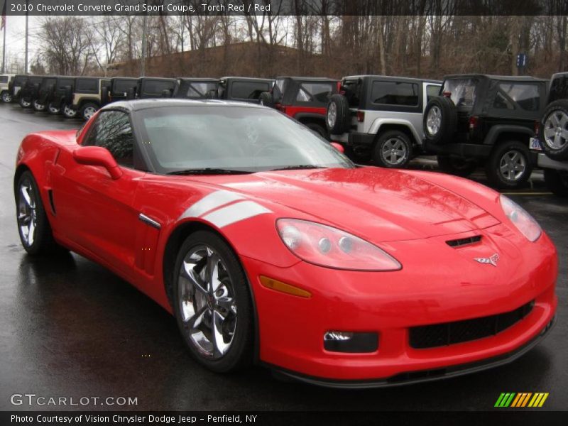 Front 3/4 View of 2010 Corvette Grand Sport Coupe