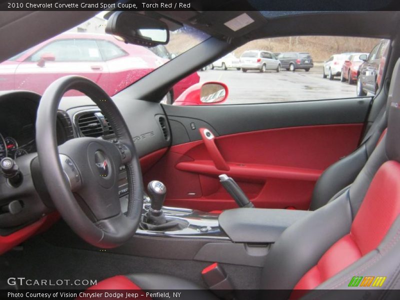  2010 Corvette Grand Sport Coupe Red Interior