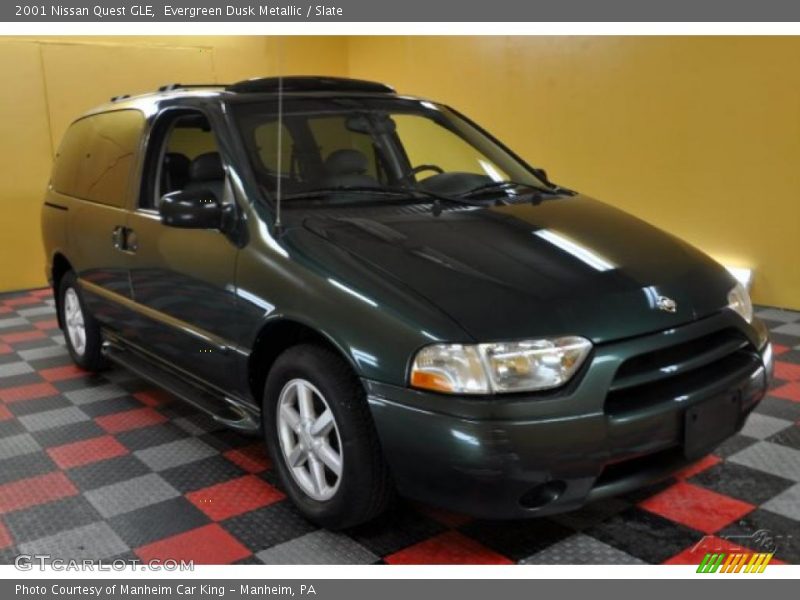 Evergreen Dusk Metallic / Slate 2001 Nissan Quest GLE