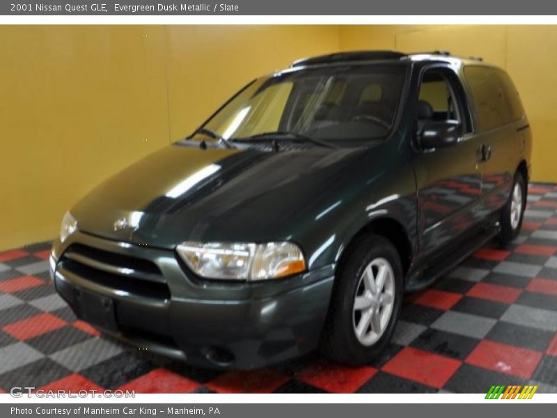 Evergreen Dusk Metallic / Slate 2001 Nissan Quest GLE