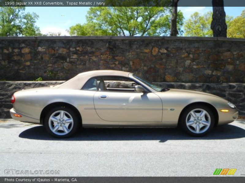 Topaz Metallic / Ivory 1998 Jaguar XK XK8 Convertible