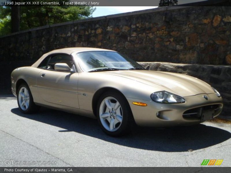 Topaz Metallic / Ivory 1998 Jaguar XK XK8 Convertible