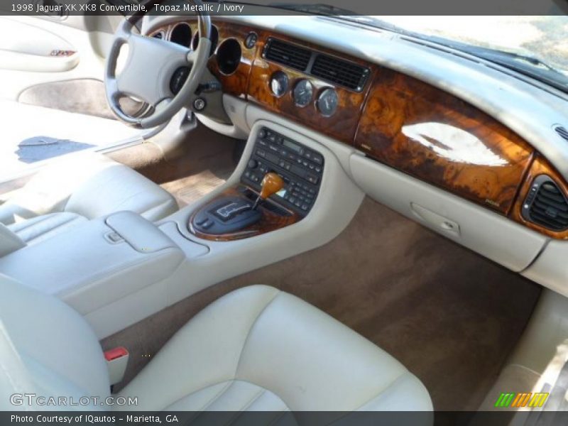 Topaz Metallic / Ivory 1998 Jaguar XK XK8 Convertible