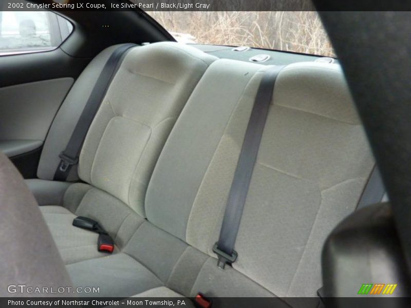 Ice Silver Pearl / Black/Light Gray 2002 Chrysler Sebring LX Coupe