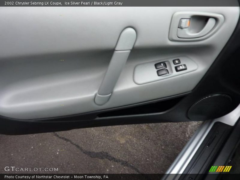 Ice Silver Pearl / Black/Light Gray 2002 Chrysler Sebring LX Coupe