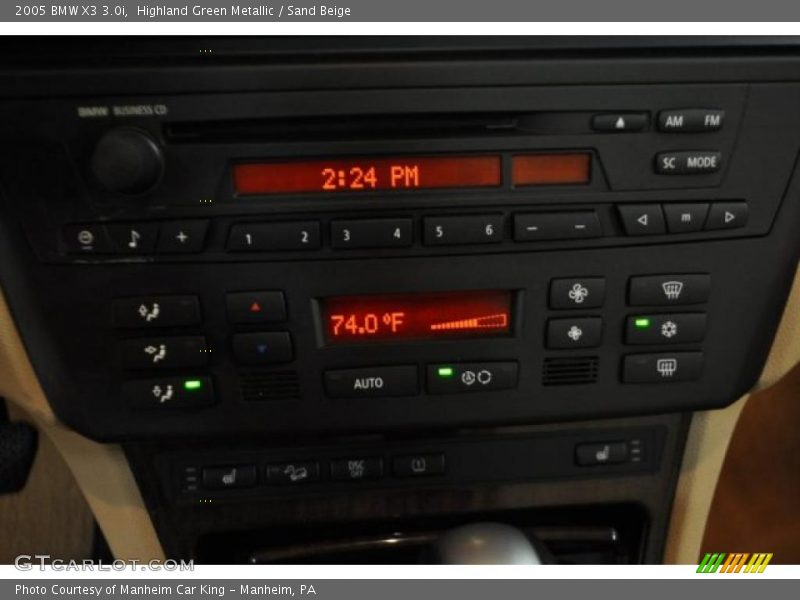 Highland Green Metallic / Sand Beige 2005 BMW X3 3.0i
