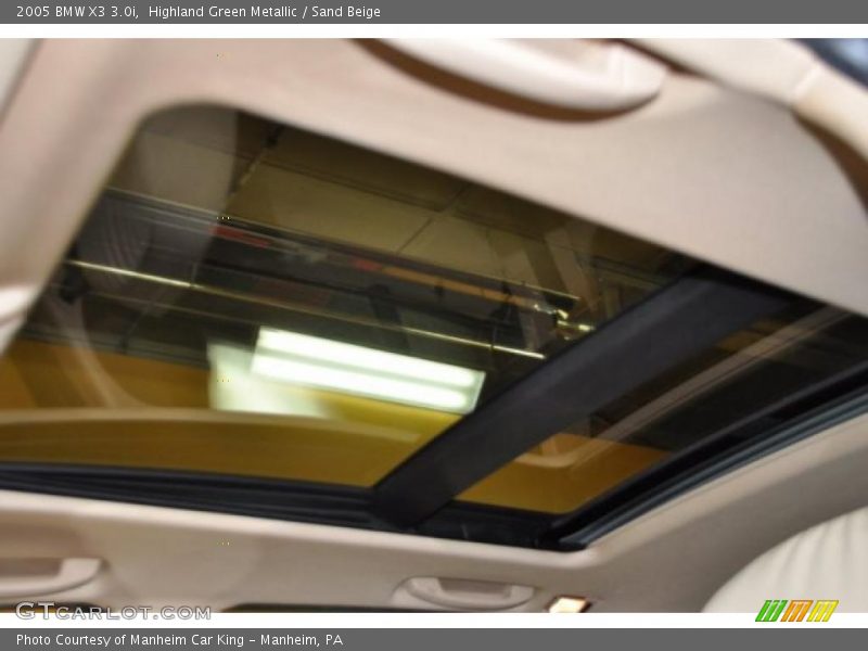 Highland Green Metallic / Sand Beige 2005 BMW X3 3.0i