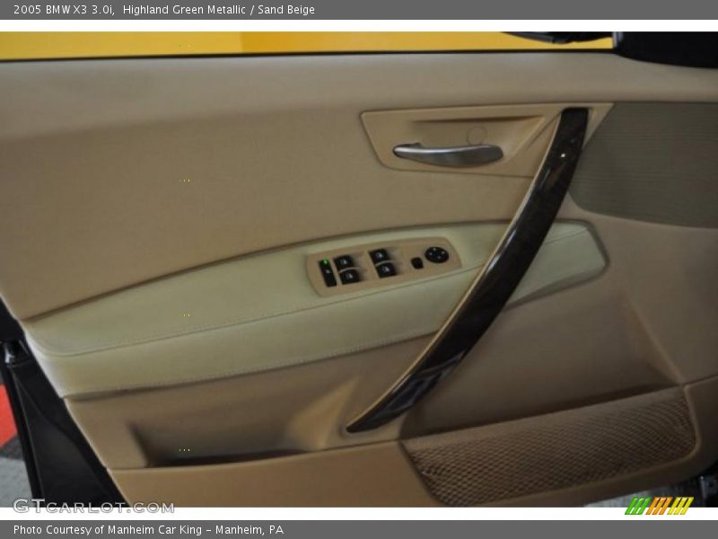 Highland Green Metallic / Sand Beige 2005 BMW X3 3.0i