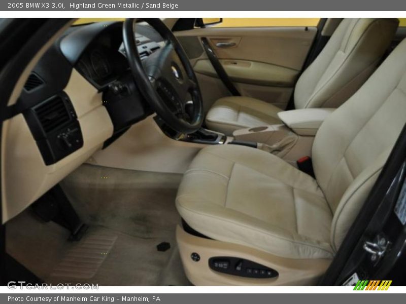 Highland Green Metallic / Sand Beige 2005 BMW X3 3.0i