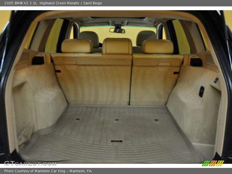 Highland Green Metallic / Sand Beige 2005 BMW X3 3.0i