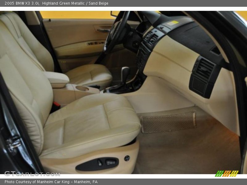 Highland Green Metallic / Sand Beige 2005 BMW X3 3.0i