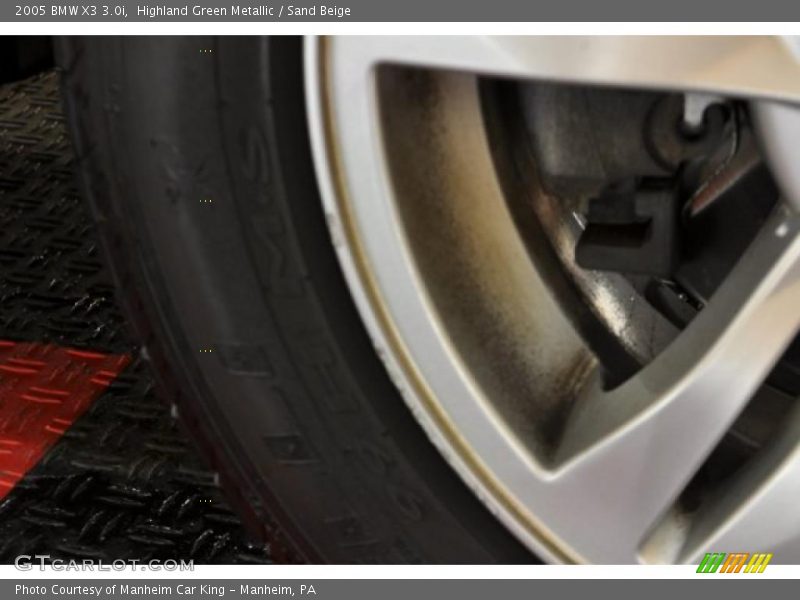 Highland Green Metallic / Sand Beige 2005 BMW X3 3.0i