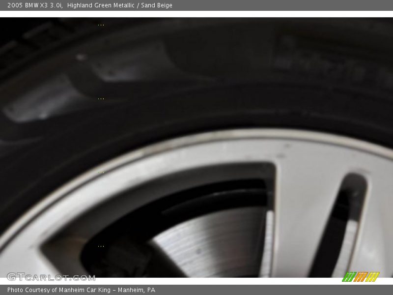 Highland Green Metallic / Sand Beige 2005 BMW X3 3.0i