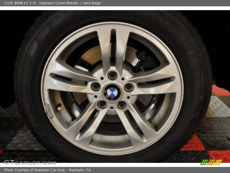 Highland Green Metallic / Sand Beige 2005 BMW X3 3.0i
