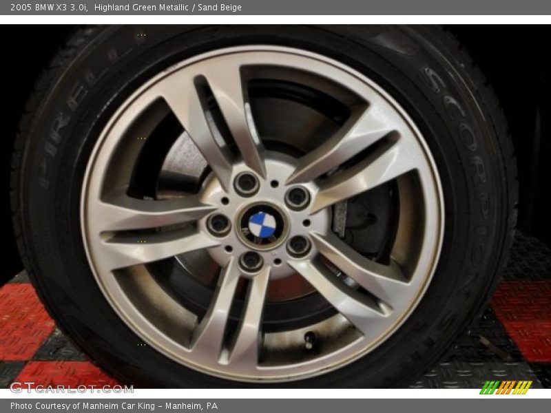 Highland Green Metallic / Sand Beige 2005 BMW X3 3.0i