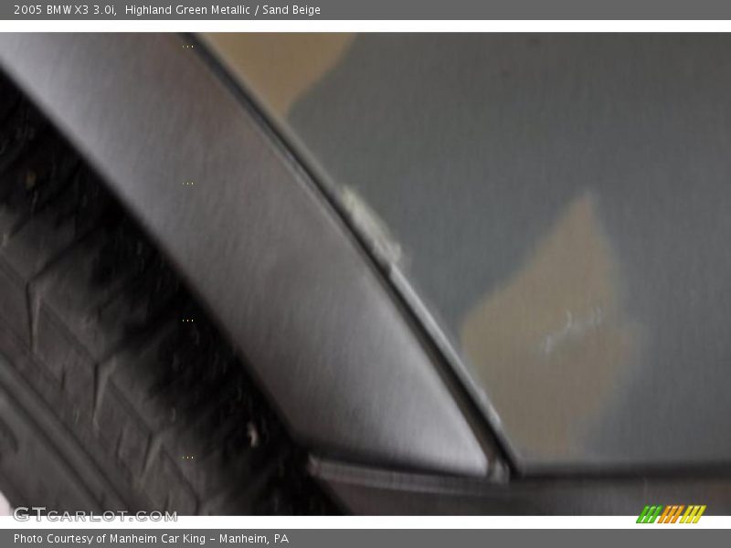 Highland Green Metallic / Sand Beige 2005 BMW X3 3.0i