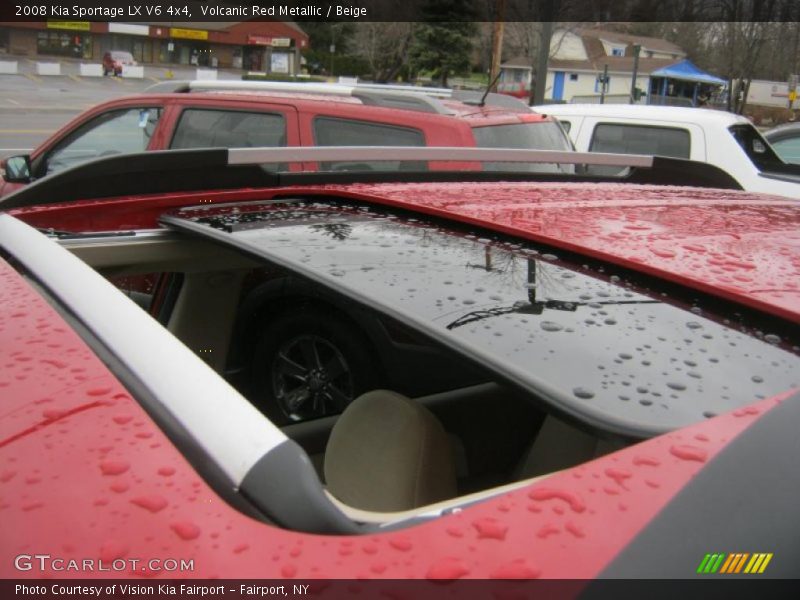 Volcanic Red Metallic / Beige 2008 Kia Sportage LX V6 4x4