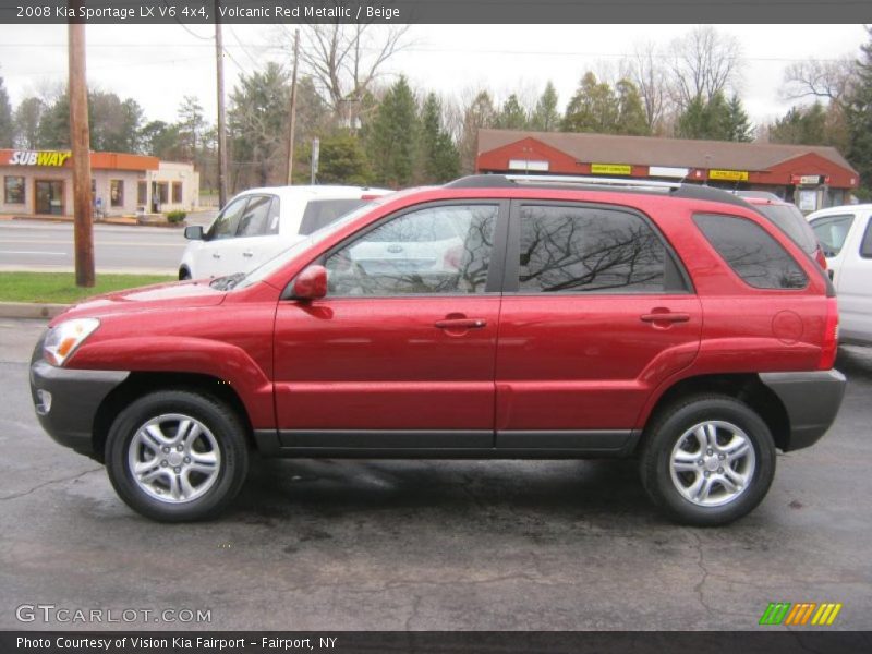 2008 Sportage LX V6 4x4 Volcanic Red Metallic