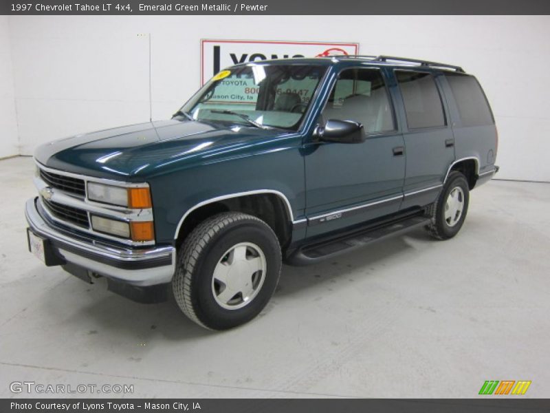 Emerald Green Metallic / Pewter 1997 Chevrolet Tahoe LT 4x4