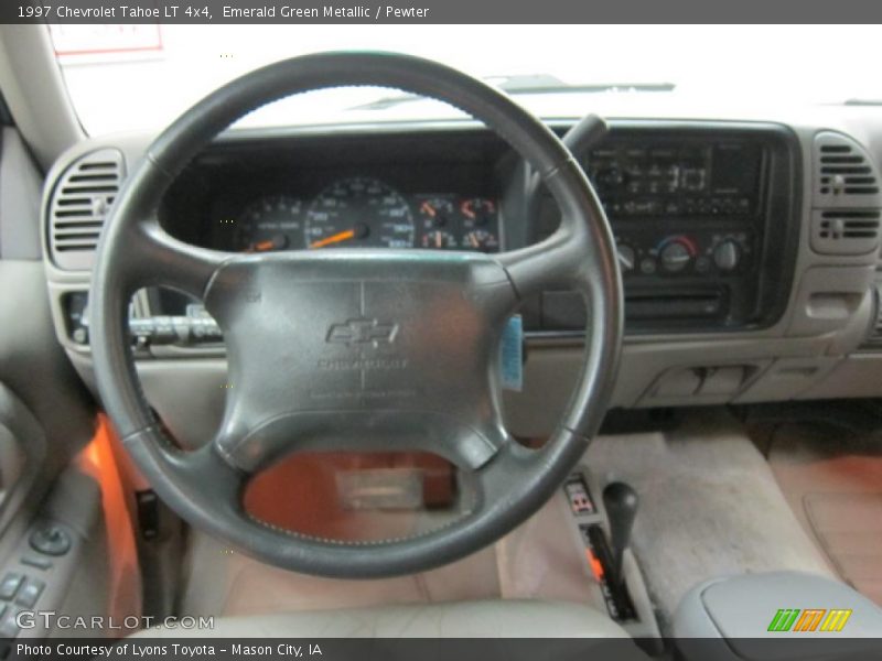 Emerald Green Metallic / Pewter 1997 Chevrolet Tahoe LT 4x4