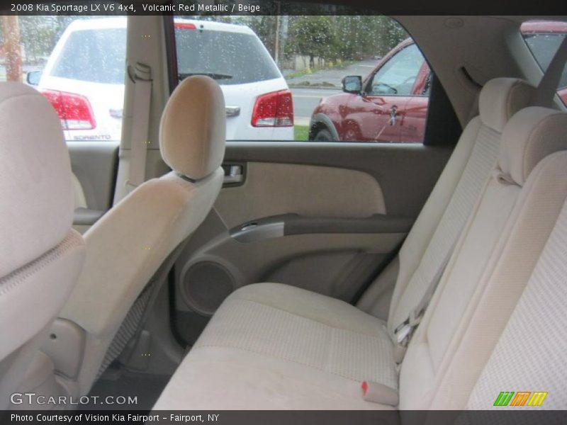 Volcanic Red Metallic / Beige 2008 Kia Sportage LX V6 4x4