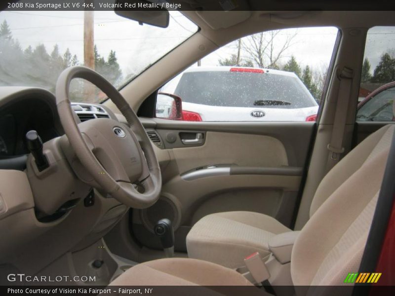 Volcanic Red Metallic / Beige 2008 Kia Sportage LX V6 4x4