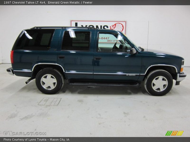 Emerald Green Metallic / Pewter 1997 Chevrolet Tahoe LT 4x4