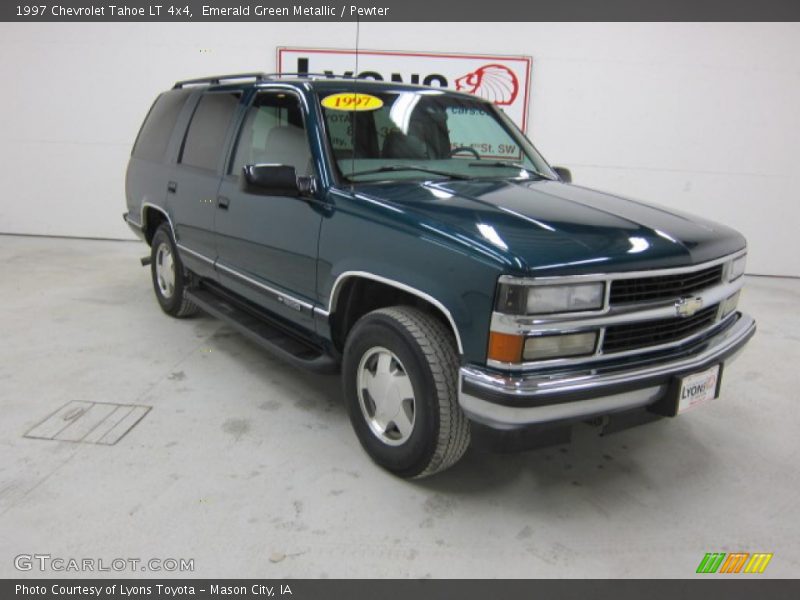 Emerald Green Metallic / Pewter 1997 Chevrolet Tahoe LT 4x4