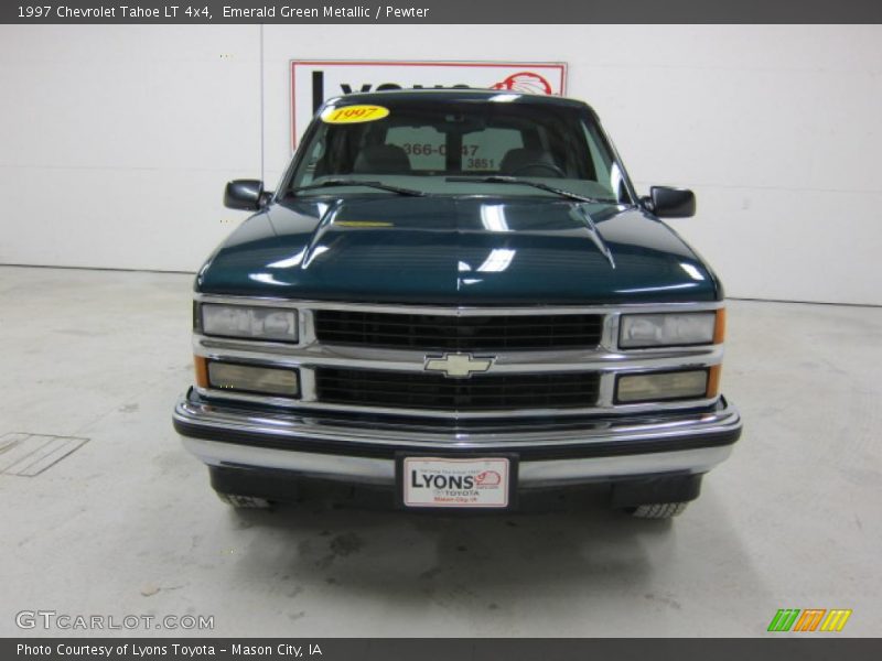 Emerald Green Metallic / Pewter 1997 Chevrolet Tahoe LT 4x4