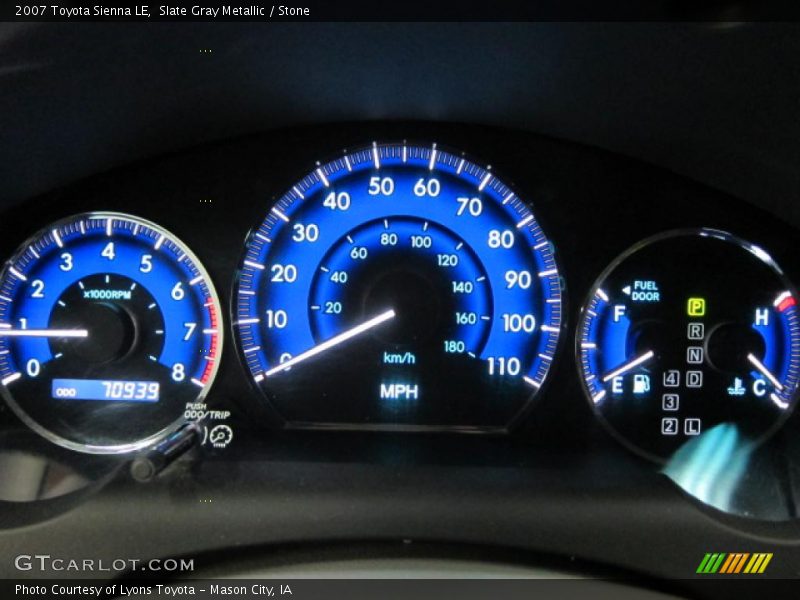 Slate Gray Metallic / Stone 2007 Toyota Sienna LE