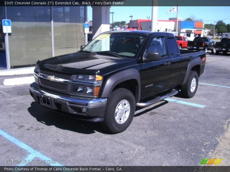 Black / Very Dark Pewter 2005 Chevrolet Colorado Z71 Extended Cab