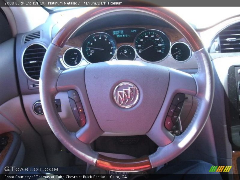 Platinum Metallic / Titanium/Dark Titanium 2008 Buick Enclave CX