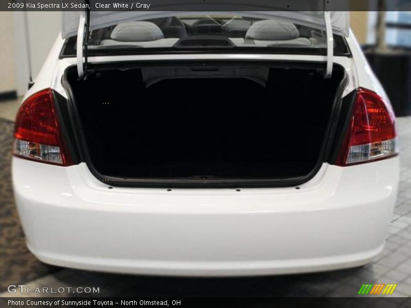 Clear White / Gray 2009 Kia Spectra LX Sedan