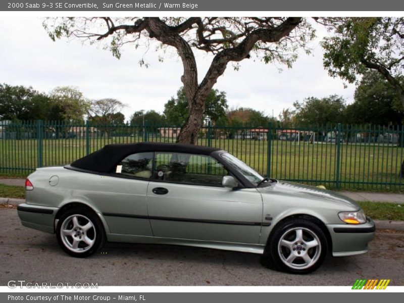  2000 9-3 SE Convertible Sun Green Metallic
