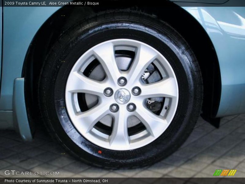 Aloe Green Metallic / Bisque 2009 Toyota Camry LE