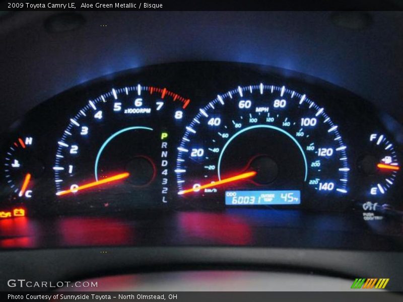 Aloe Green Metallic / Bisque 2009 Toyota Camry LE