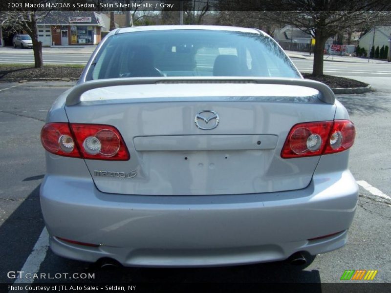 Satin Silver Metallic / Gray 2003 Mazda MAZDA6 s Sedan
