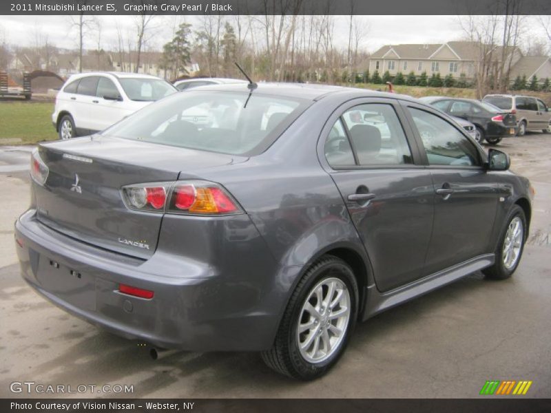 Graphite Gray Pearl / Black 2011 Mitsubishi Lancer ES