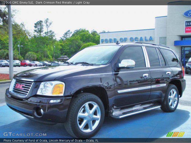Dark Crimson Red Metallic / Light Gray 2008 GMC Envoy SLE