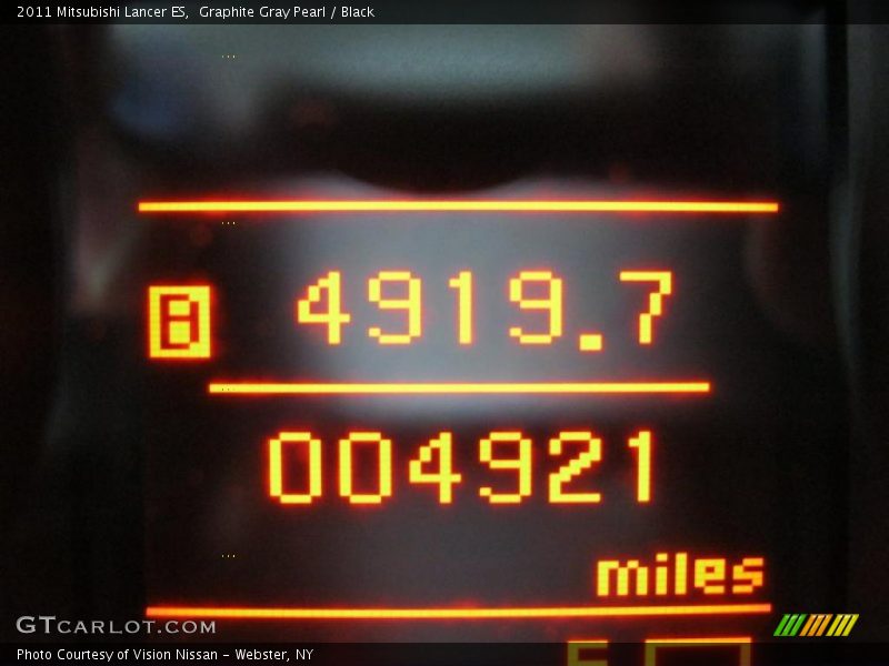 Graphite Gray Pearl / Black 2011 Mitsubishi Lancer ES