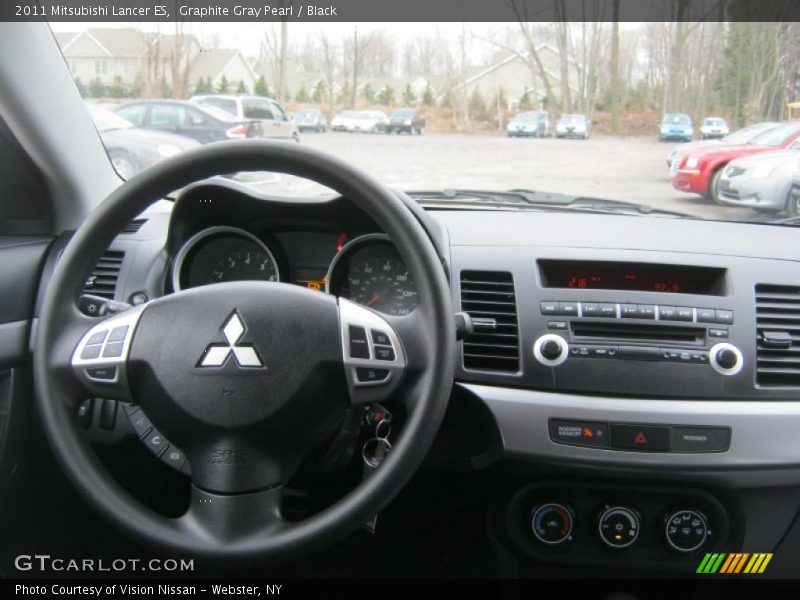 Graphite Gray Pearl / Black 2011 Mitsubishi Lancer ES