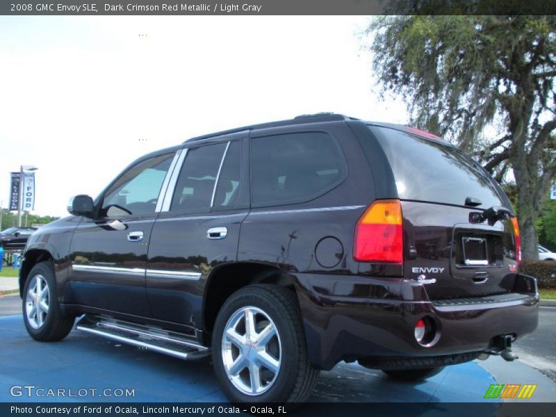 Dark Crimson Red Metallic / Light Gray 2008 GMC Envoy SLE
