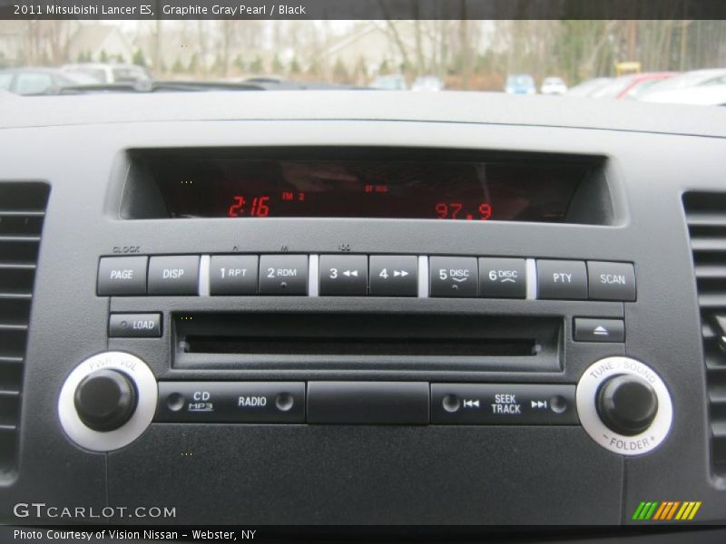 Graphite Gray Pearl / Black 2011 Mitsubishi Lancer ES