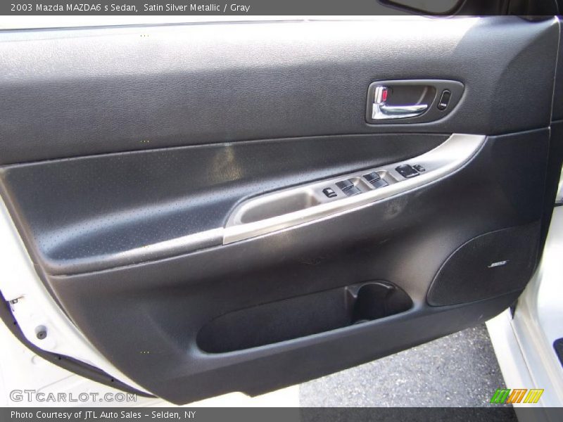 Satin Silver Metallic / Gray 2003 Mazda MAZDA6 s Sedan
