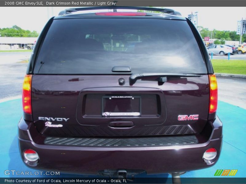 Dark Crimson Red Metallic / Light Gray 2008 GMC Envoy SLE
